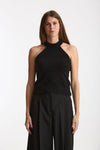 Top in cashmere e seta nero women Laneus - 1