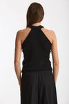 Top in cashmere e seta nero women Laneus - 2