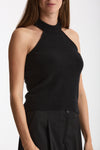Top in cashmere e seta nero women Laneus - 3
