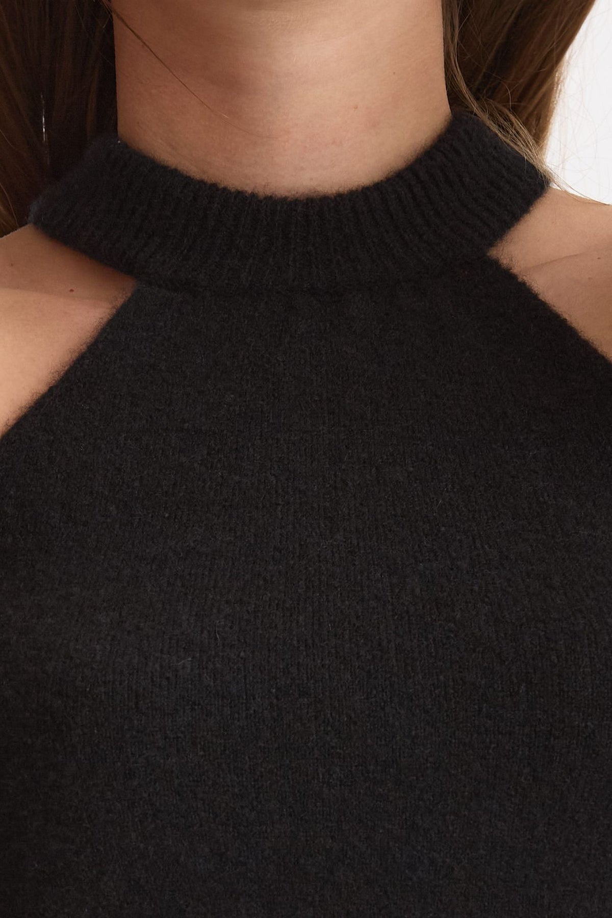 Top in cashmere e seta nero women Laneus - 4