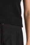Top in cashmere e seta nero women Laneus - 5
