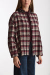 Camicia over a quadri bordeaux women Laneus - 4