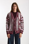 Cardigan over-fit in jacquard women Laneus - 6