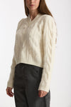 Maglia a trecce bianco women Laneus - 1