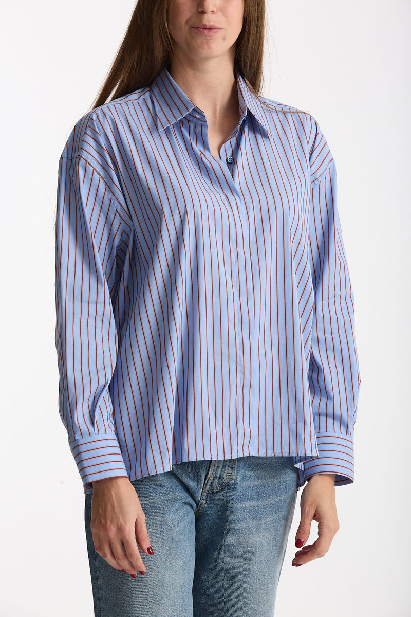 Camicia oversize azzurro fantasia women Marsēm - 3