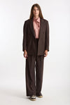 Tailleur giacca doppiopetto marrone women Marsēm - 1