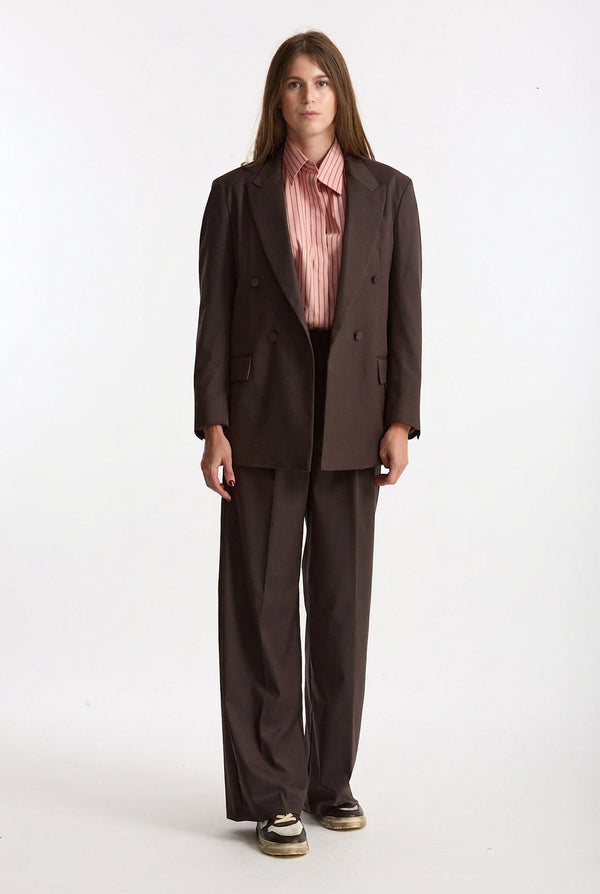 Tailleur giacca doppiopetto marrone women Marsēm