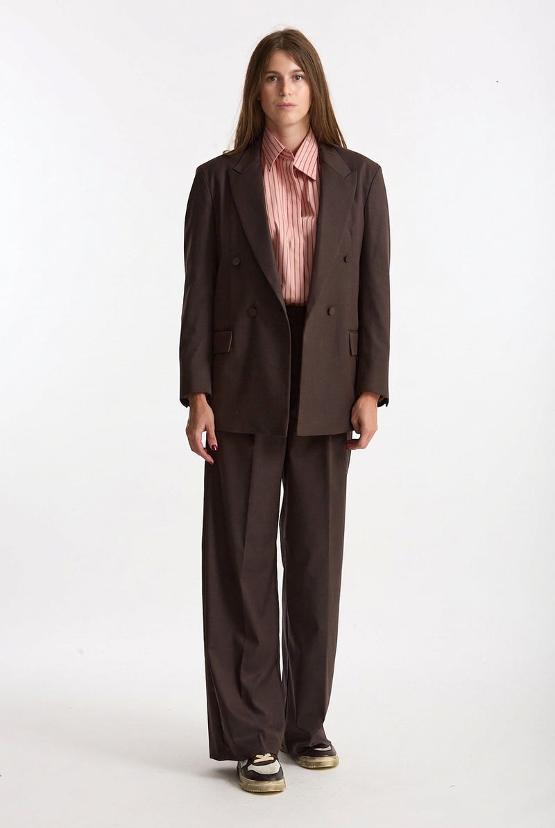 Tailleur giacca doppiopetto marrone women Marsēm - 1