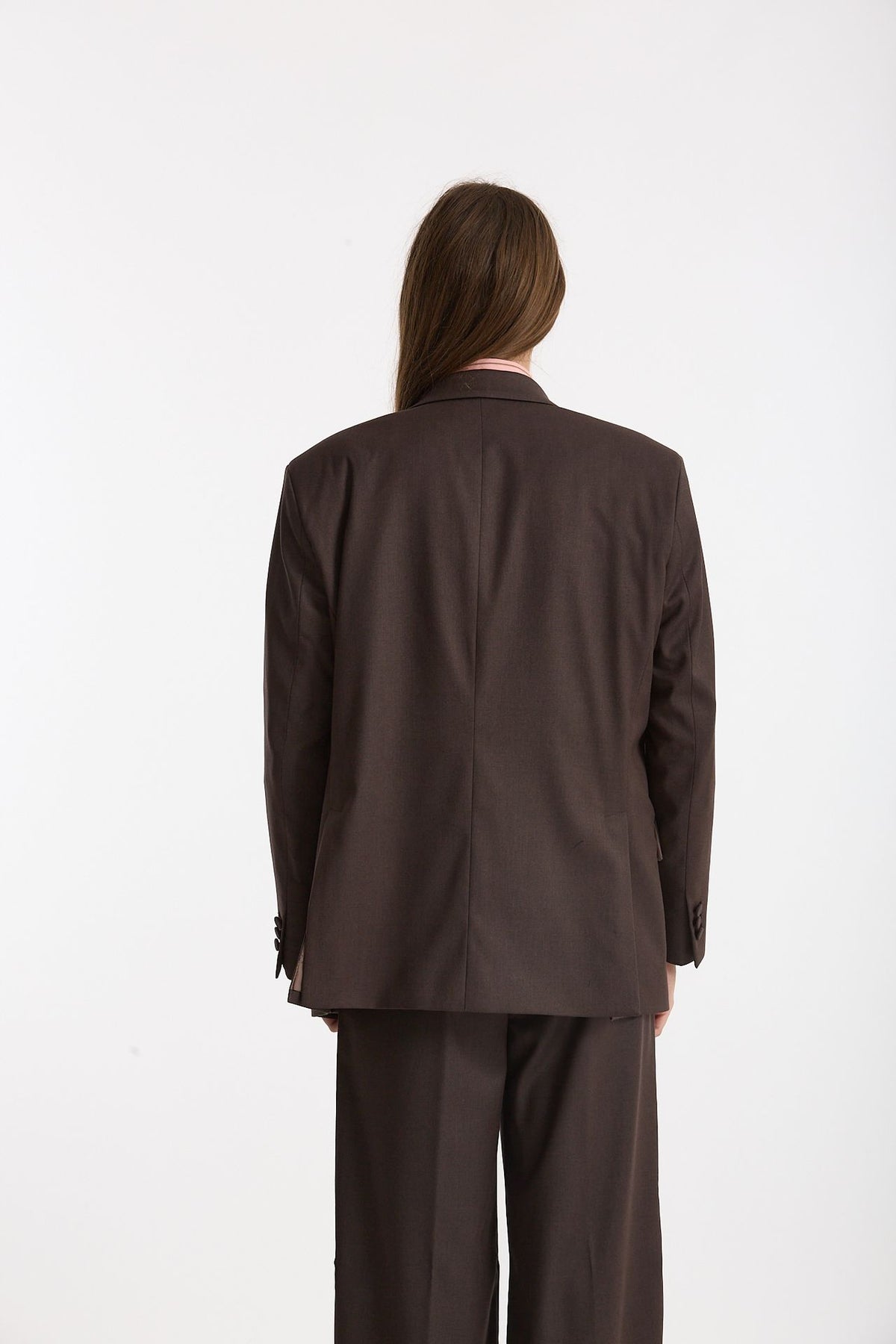 Tailleur giacca doppiopetto marrone women Marsēm - 3