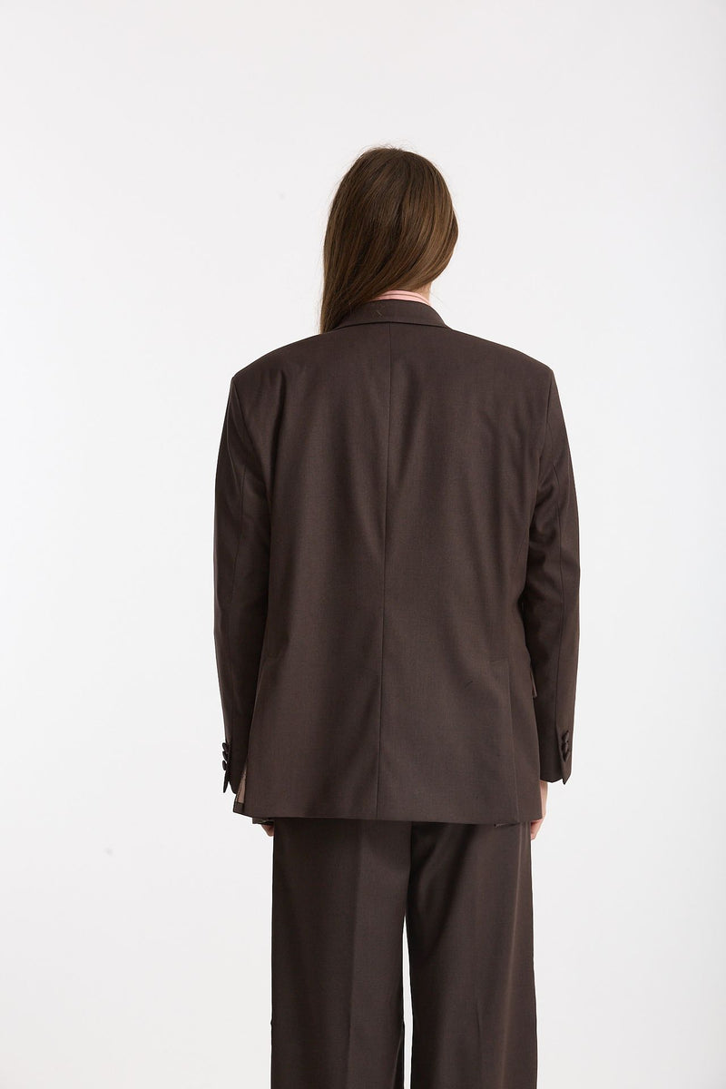 Tailleur giacca doppiopetto marrone women Marsēm - 3