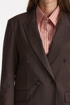 Tailleur giacca doppiopetto marrone women Marsēm - 5