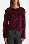 Maglia semitrasparente bordeaux women Marsēm - 1