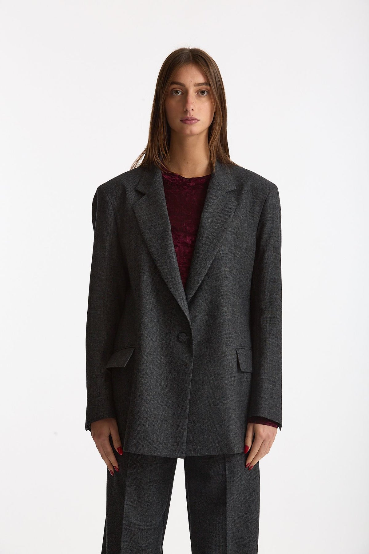 Giacca monopetto grigio women Marsēm - 3