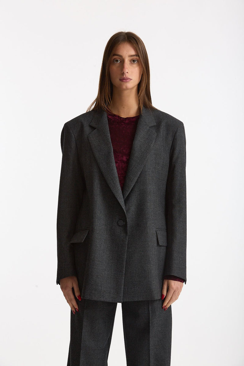 Giacca monopetto grigio women Marsēm - 3
