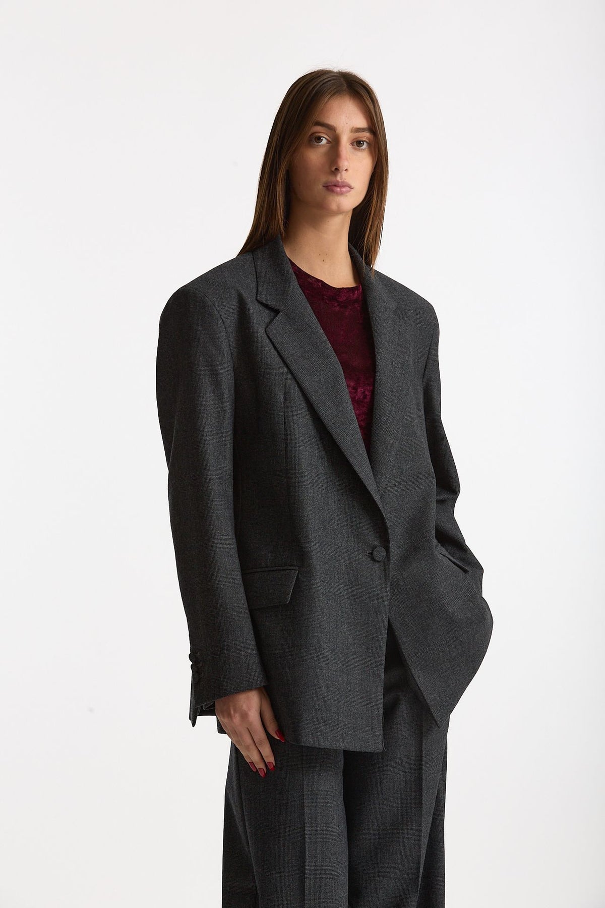 Giacca monopetto grigio women Marsēm - 1