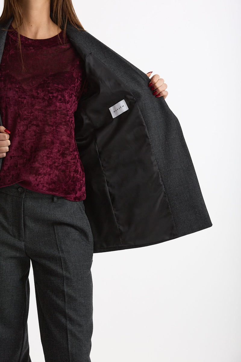 Giacca monopetto grigio women Marsēm - 6