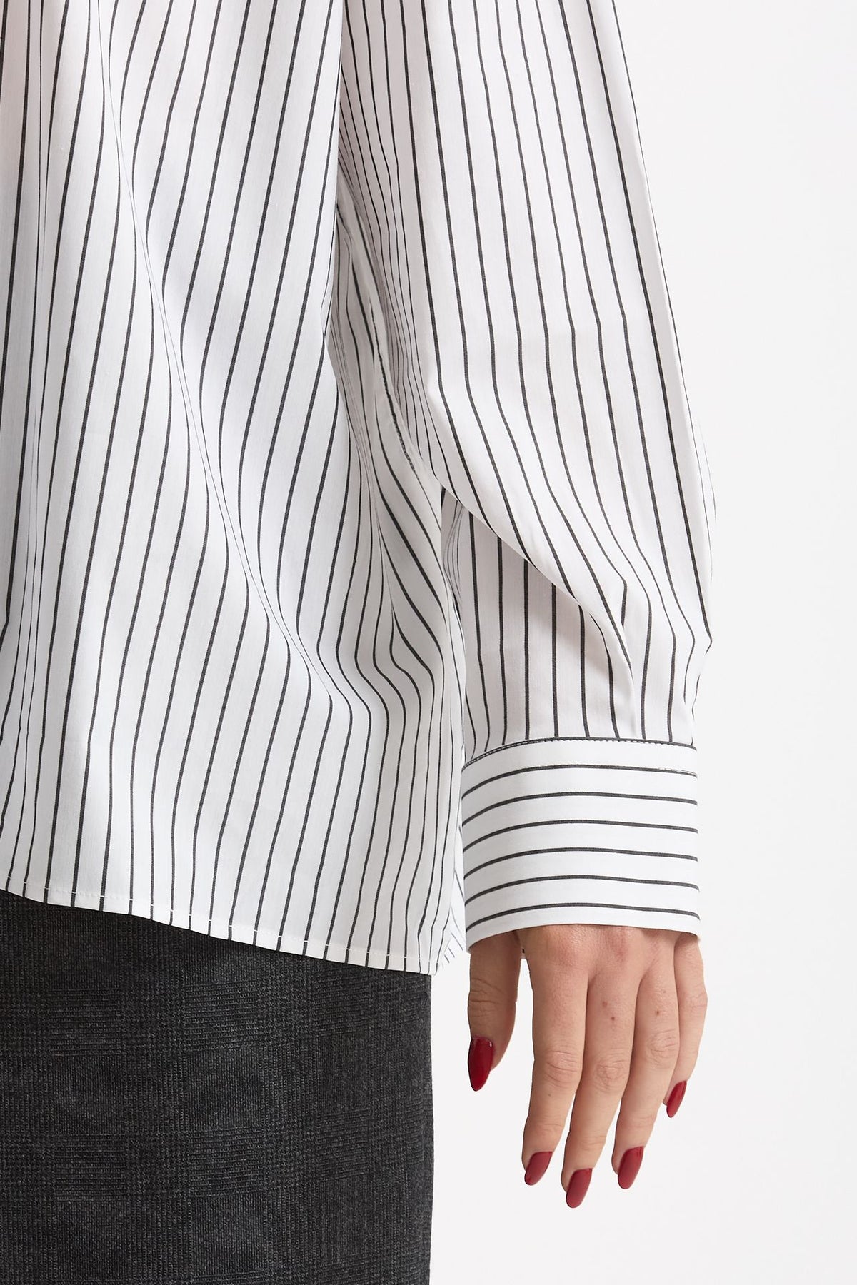 Camicia oversize bianco e nero women Marsēm - 6