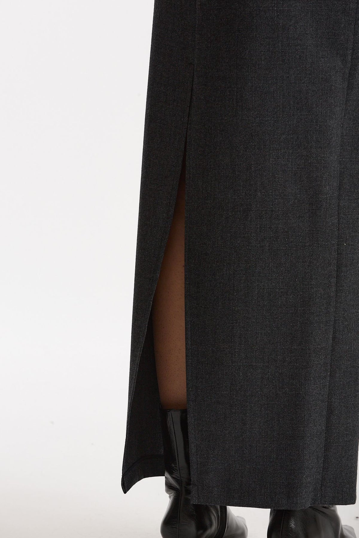 Gonna lunga grigio principe di Galles women Marsēm - 4