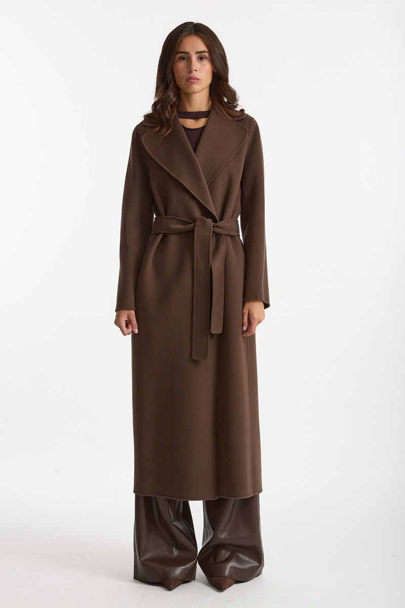 Cappotto POLDO lungo a vestaglia marrone women Max mara s - 3