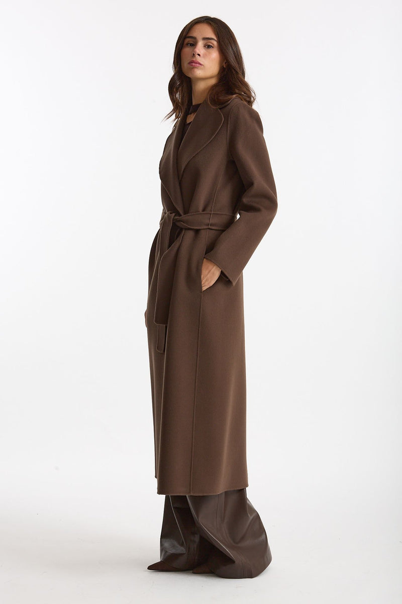 Cappotto POLDO lungo a vestaglia marrone women Max mara s - 1