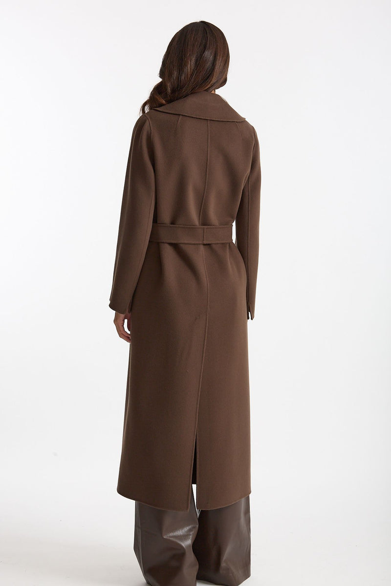 Cappotto POLDO lungo a vestaglia marrone women Max mara s - 4