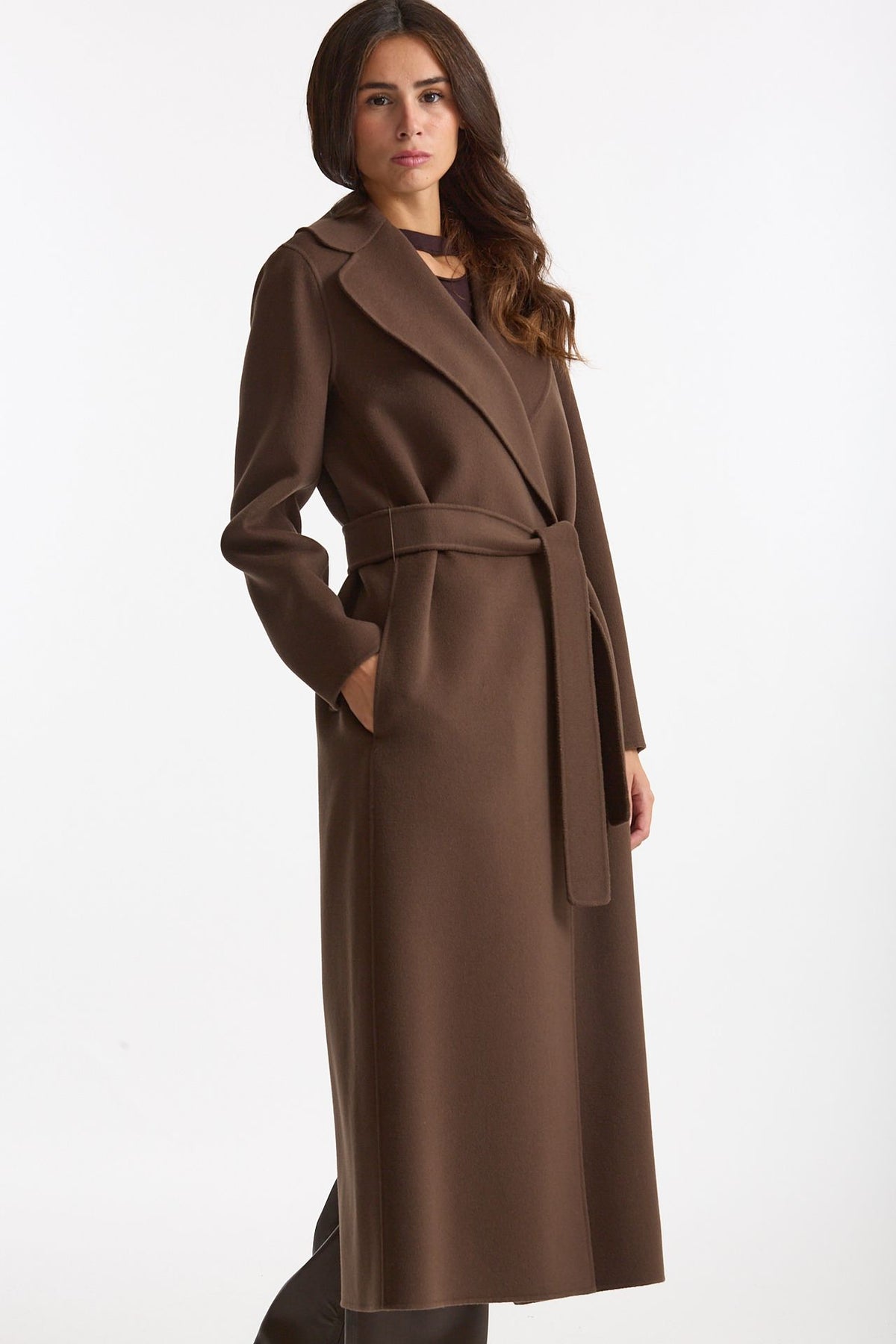 Cappotto POLDO lungo a vestaglia marrone women Max mara s - 5