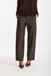 Pantalone regular in eco pelle SOSPIRO marrone women Max mara s - 1