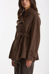 Trench corto LOUIS doppio tessuto lana marrone women Max mara s - 6
