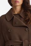 Trench corto LOUIS doppio tessuto lana marrone women Max mara s - 9