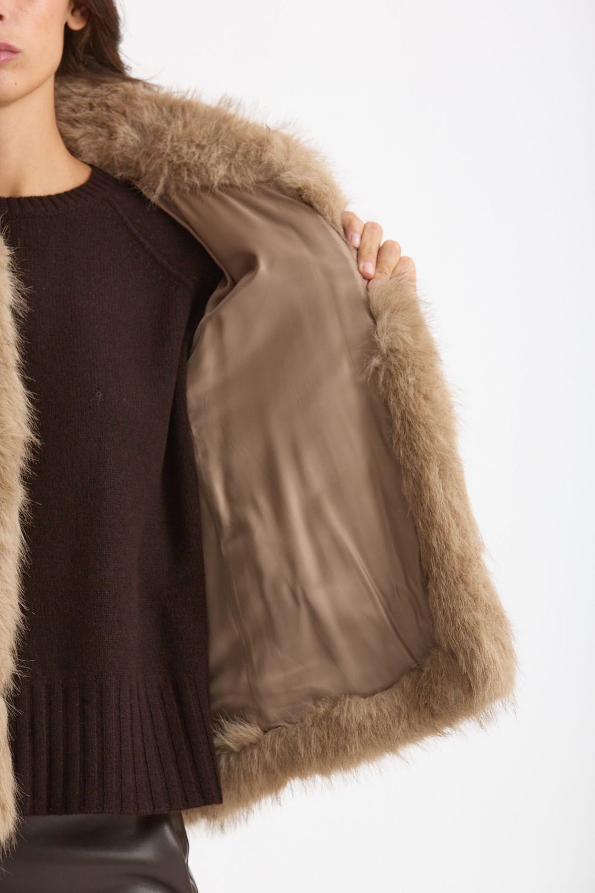 Eco pelliccia MALCE beige women Max mara s - 6