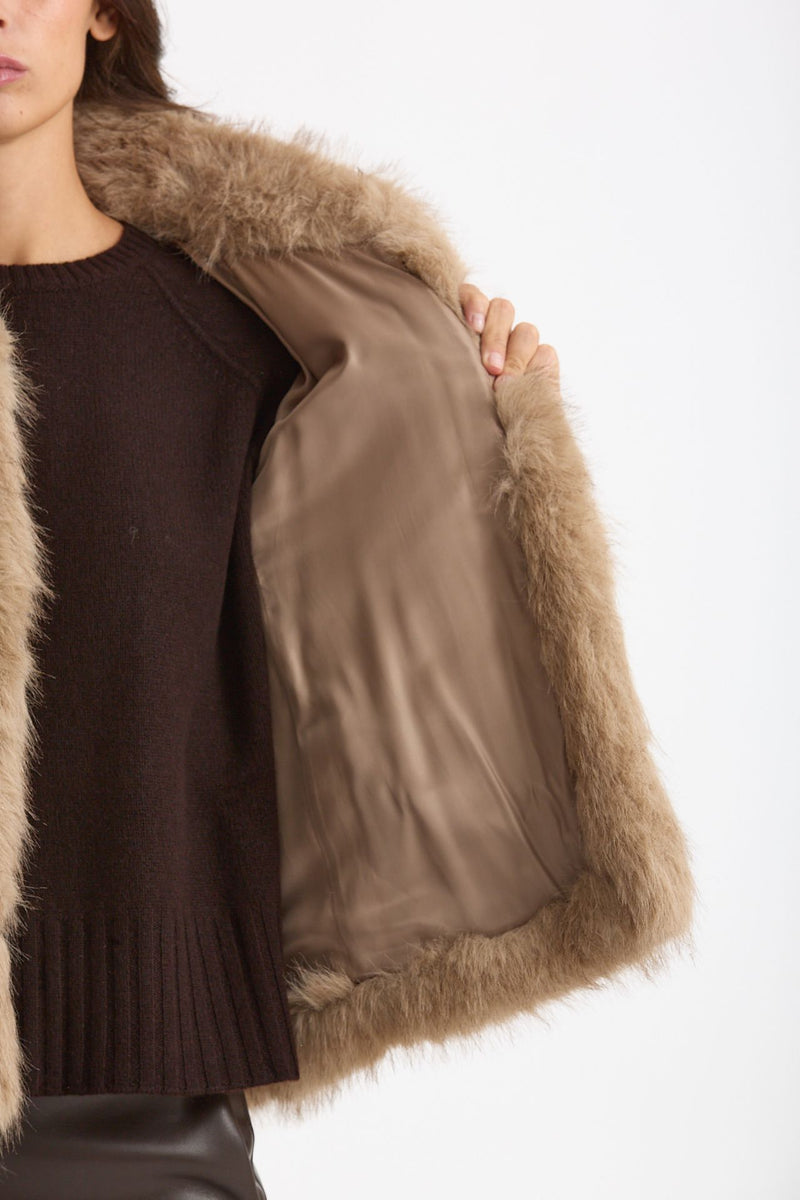 Eco pelliccia MALCE beige women Max mara s - 6
