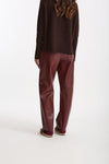 Pantalone regular in eco pelle SOSPIRO bordeaux women Max mara s - 3