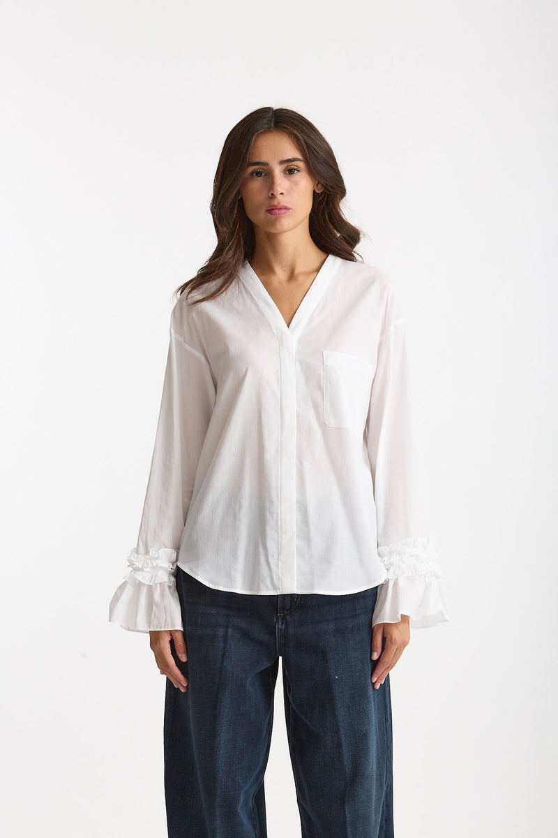 Camicia ASTRO in mussola di cotone bianco women Max mara s - 1
