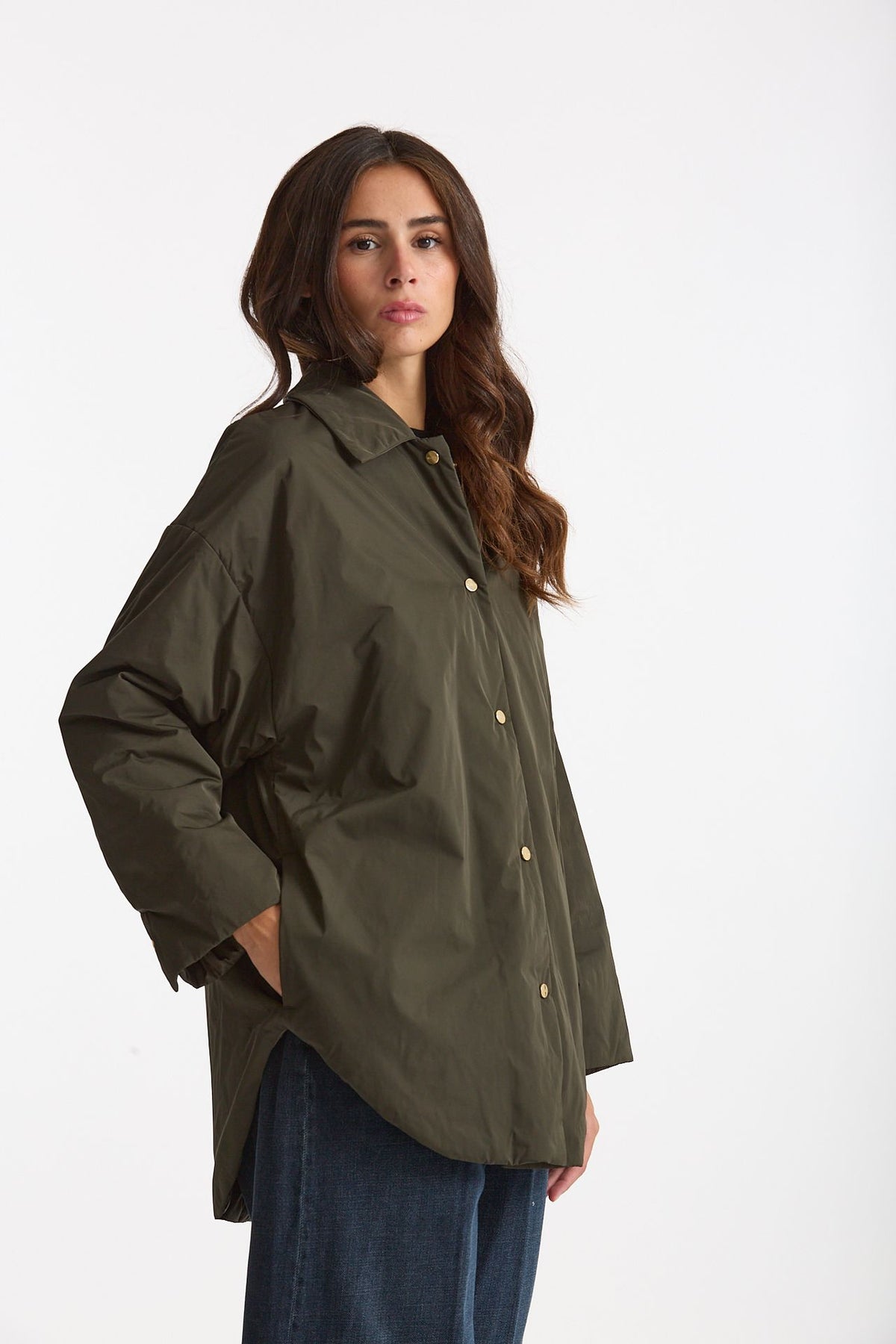 Giubbino CARLOTTA reversibile verde kaki women Max mara s - 1