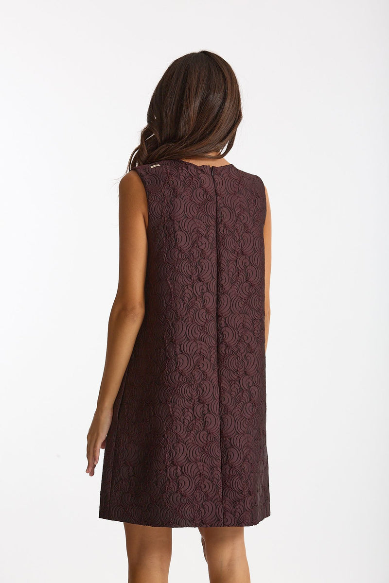 Abito jacquard VICOLO in misto cotone bordeaux women Max mara s - 3
