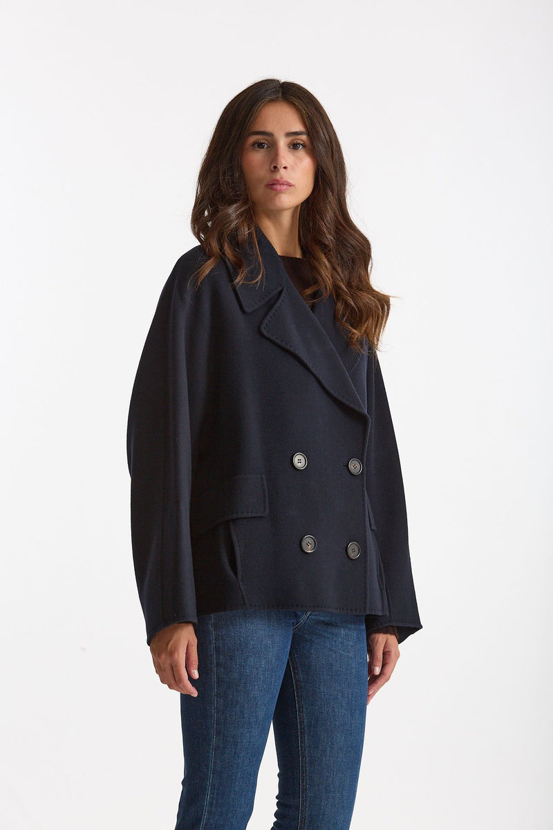 Caban ADELE in drap di lana blu women Max mara s - 1