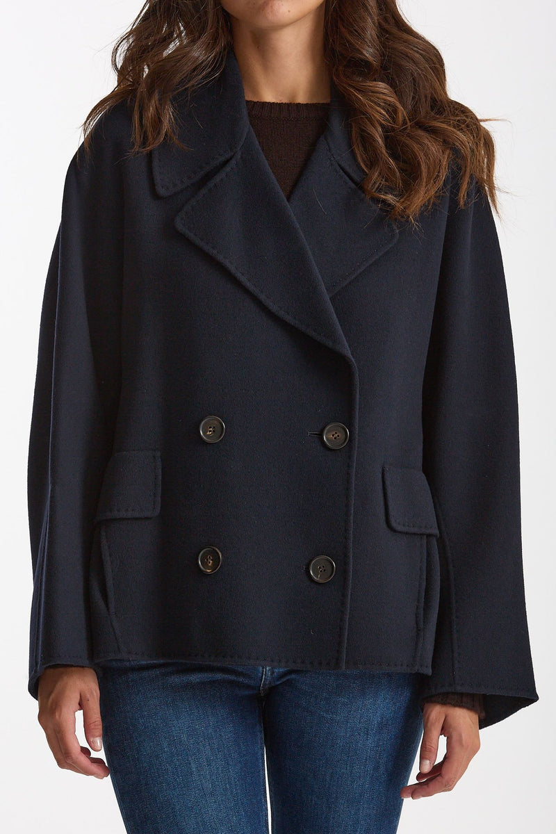 Caban ADELE in drap di lana blu women Max mara s - 2