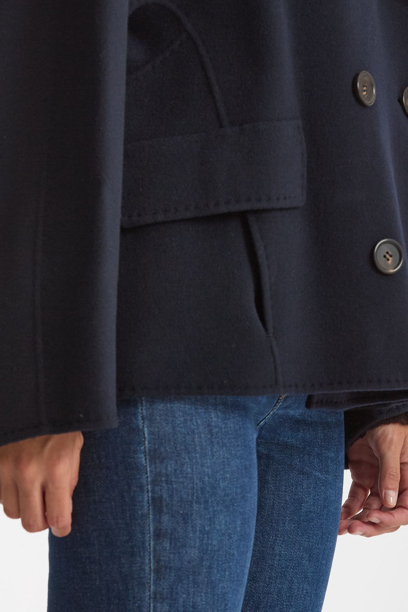 Caban ADELE in drap di lana blu women Max mara s - 6