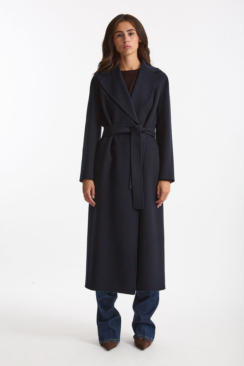 Cappotto POLDO lungo a vestaglia blu women Max mara s - 4