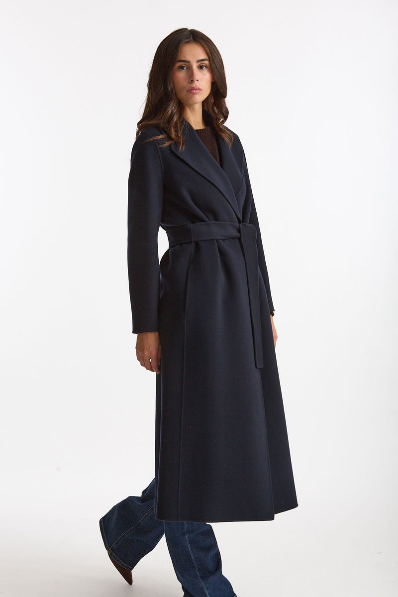 Cappotto POLDO lungo a vestaglia blu women Max mara s - 5