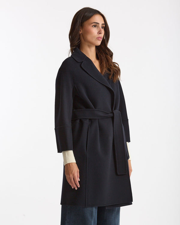 Cappotto midi ARONA in drap di lana blu women Max mara s