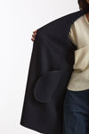 Cappotto midi ARONA in drap di lana blu women Max mara s - 7