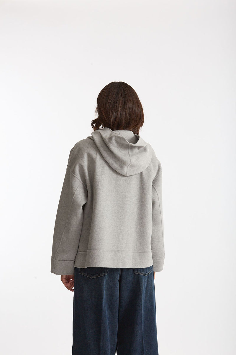 Caban corto DINA in drap di lana grigio perla women Max mara s - 2