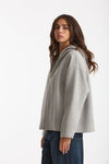 Caban corto DINA in drap di lana grigio perla women Max mara s - 4