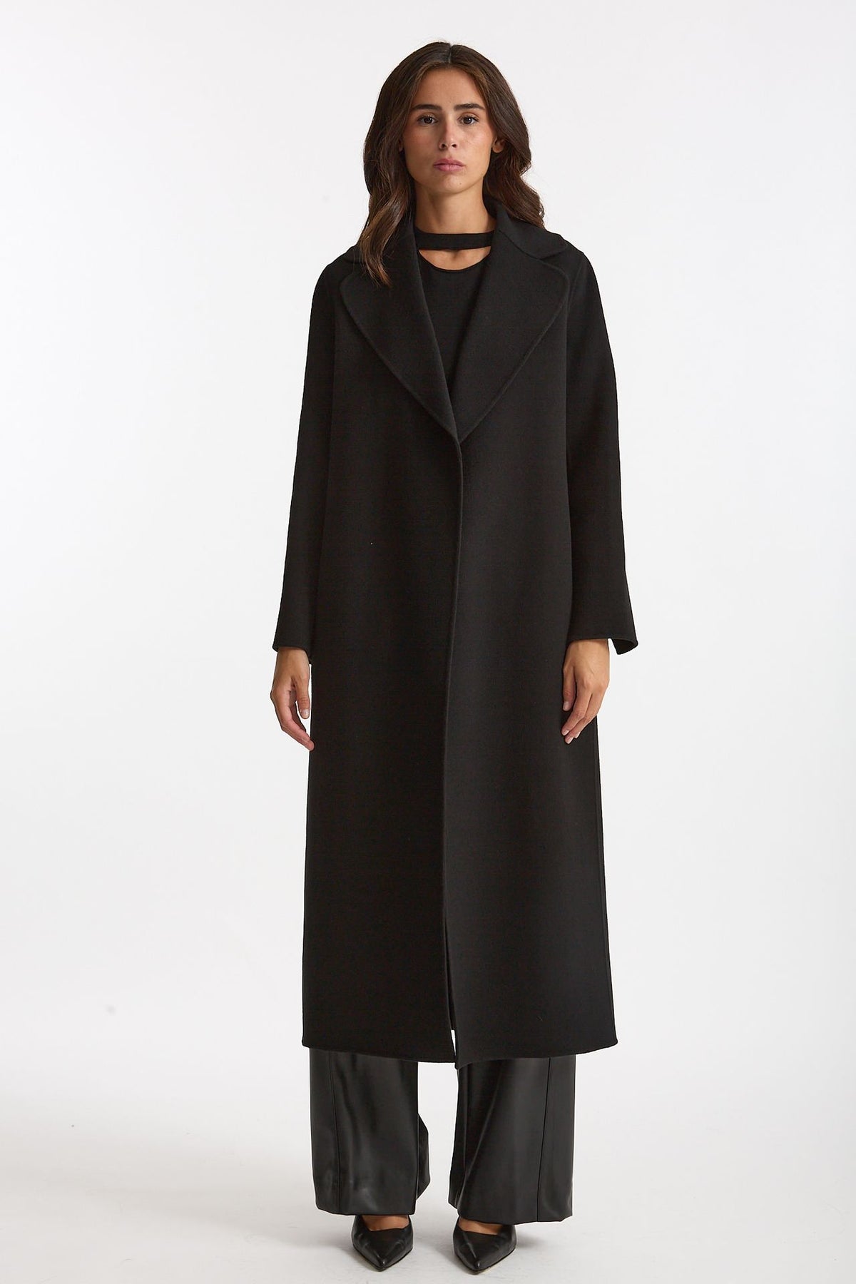 Cappotto lungo a vestaglia POLDO nero women Max mara s - 2