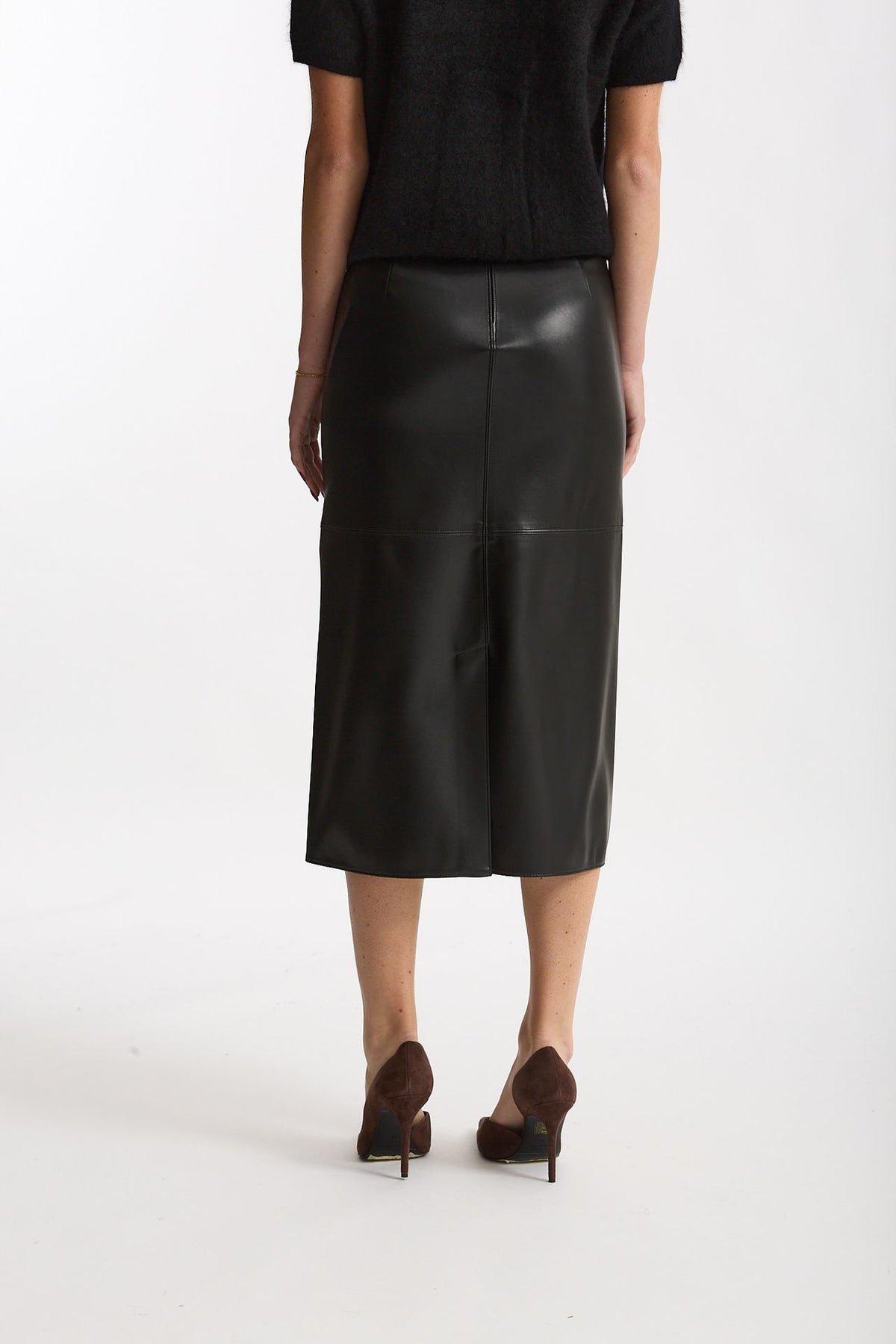 Gonna midi ecopelle CRISMA nero women Max mara s - 2