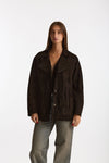 Blazer in suede testa moro women Mono - 1