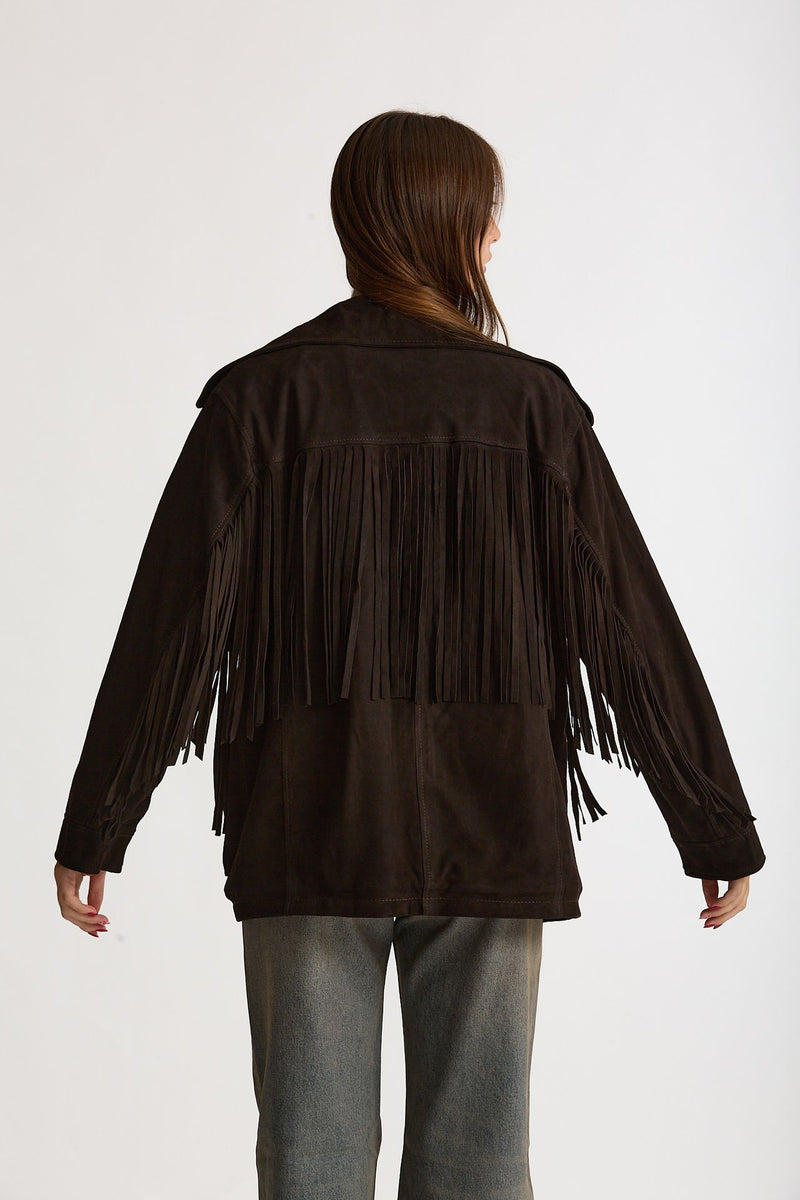 Blazer in suede testa moro women Mono - 4