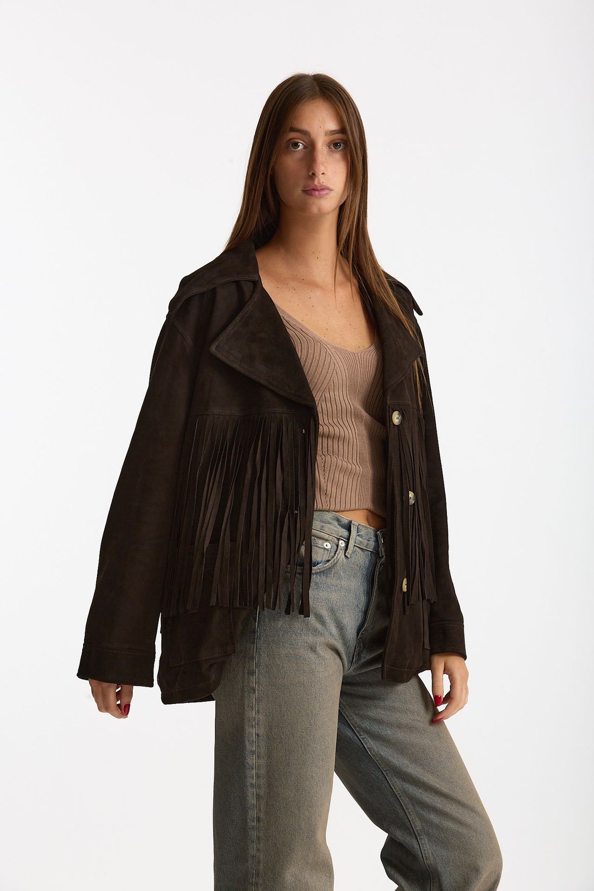 Blazer in suede testa moro women Mono - 2