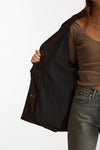 Blazer in suede testa moro women Mono - 6
